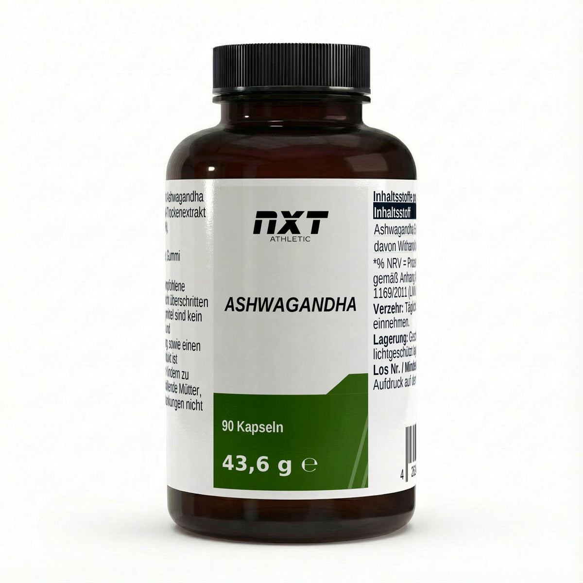 NXT Athletic Ashwagandha Kapseln – Frontansicht