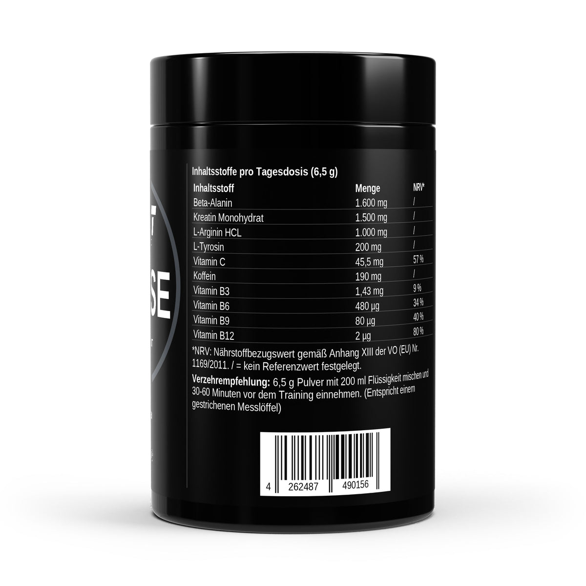 NXT Athletic Pre-Workout Apfel – Inhaltsstoffe und Nährwerte