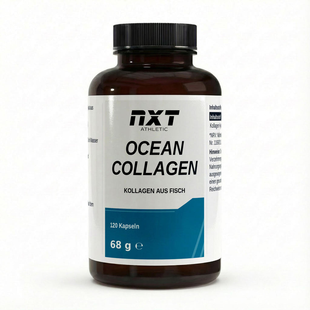 NXT Athletic Marine Kollagen Kapseln – Frontansicht