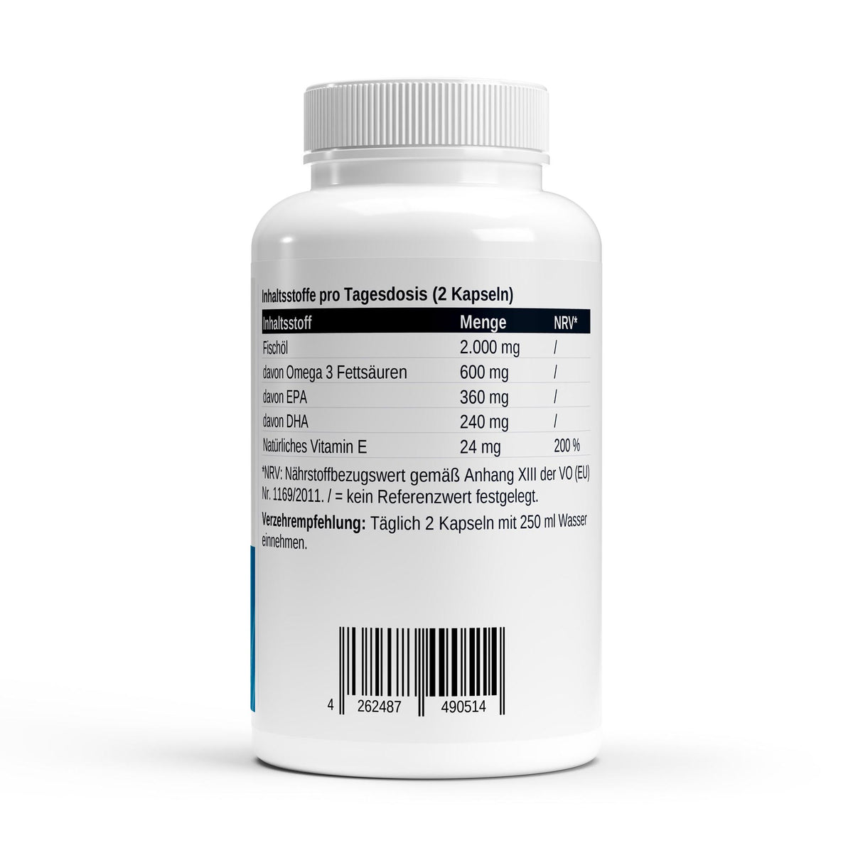 NXT Athletic Omega-3 – Inhaltsstoffe und Nährwerte