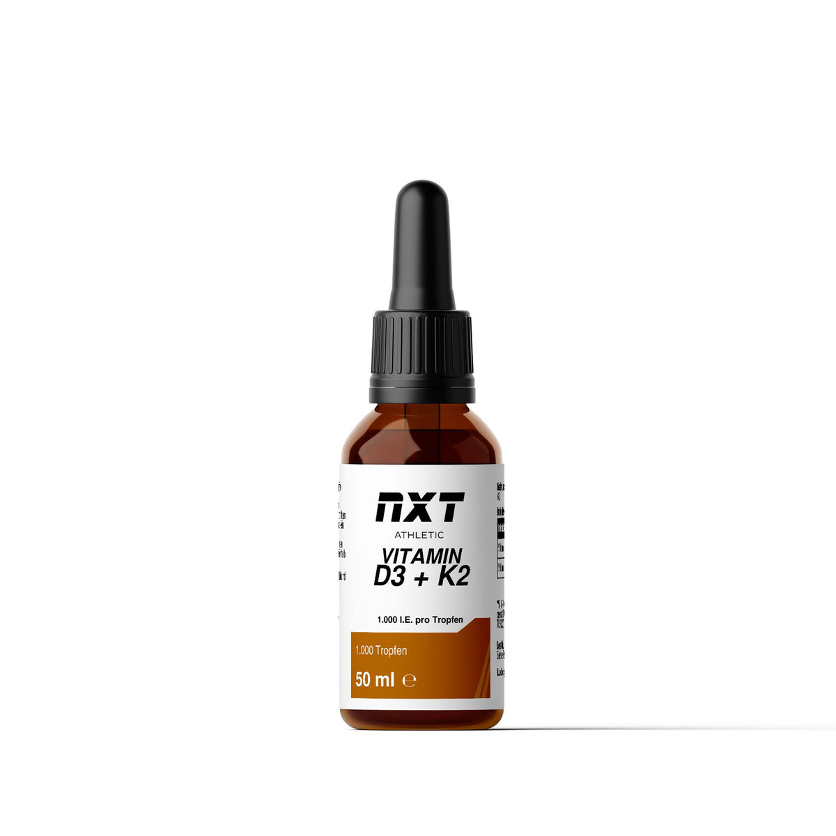 NXT Athletic Vitamin D3 + K2 Tropfen – Frontansicht