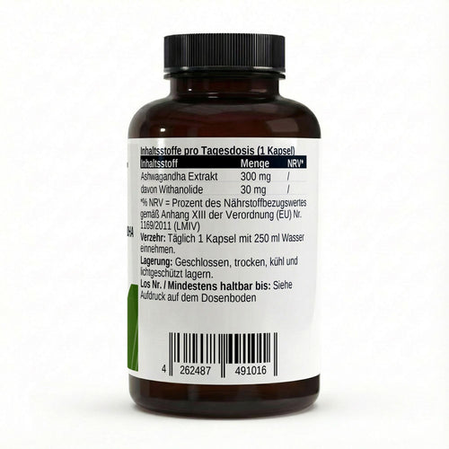 NXT Athletic Ashwagandha Kapseln – Inhaltsstoffe und Nährwerte