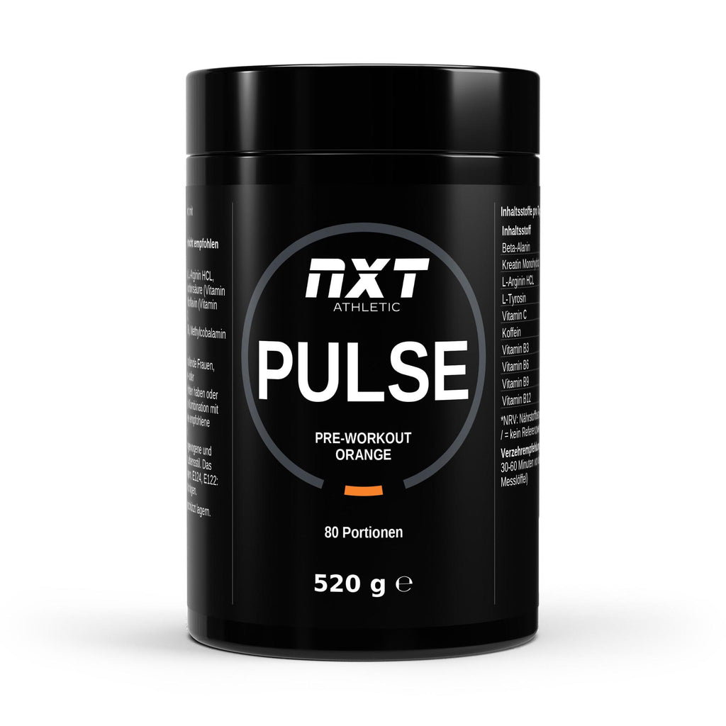 NXT Athletic Pre-Workout Orange – Frontansicht