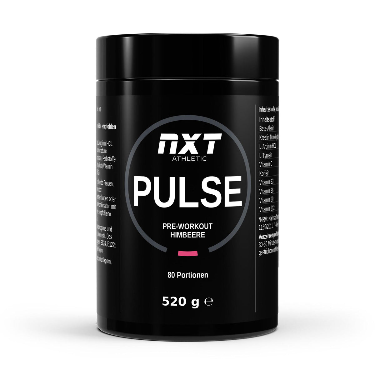NXT Athletic Pre-Workout Himbeere – Frontansicht
