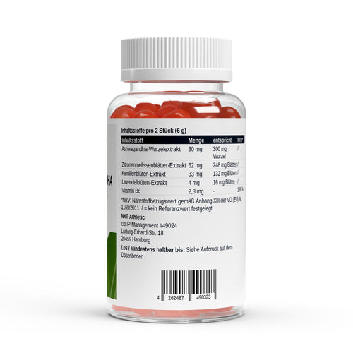 NXT Athletic Ashwagandha Gummies – Inhaltsstoffe und Nährwerte