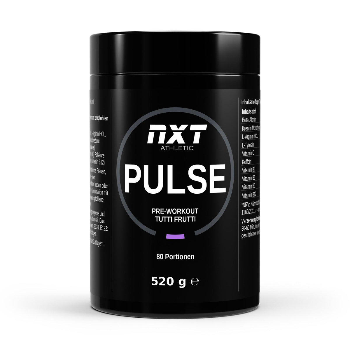 NXT Athletic Pre-Workout Tutti Frutti – Frontansicht