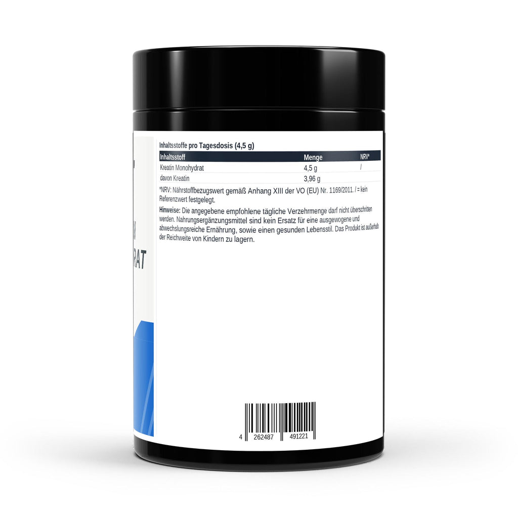 NXT Athletic Kreatin Monohydrat Pulver – Inhaltsstoffe und Nährwerte