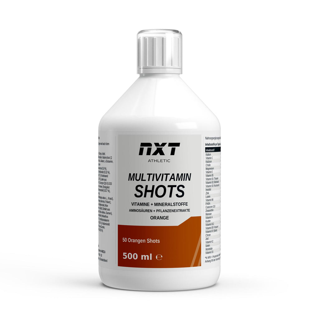 NXT Athletic Multivitamin Komplex Shots – Frontansicht