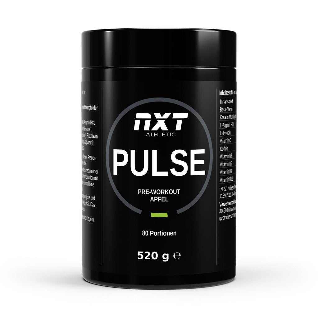 NXT Athletic Pre-Workout Apfel – Frontansicht
