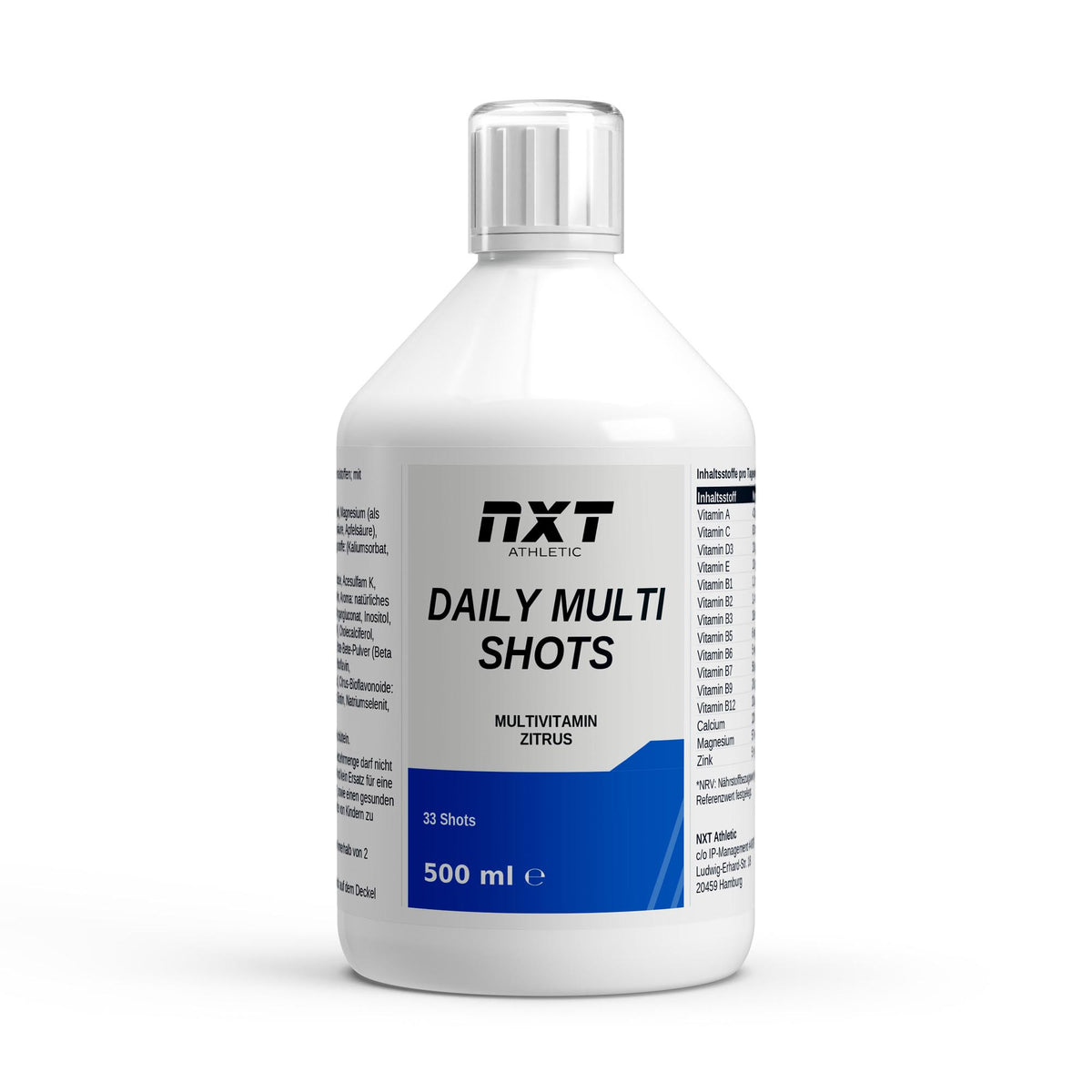 NXT Athletic Multivitamin Shots – Frontansicht