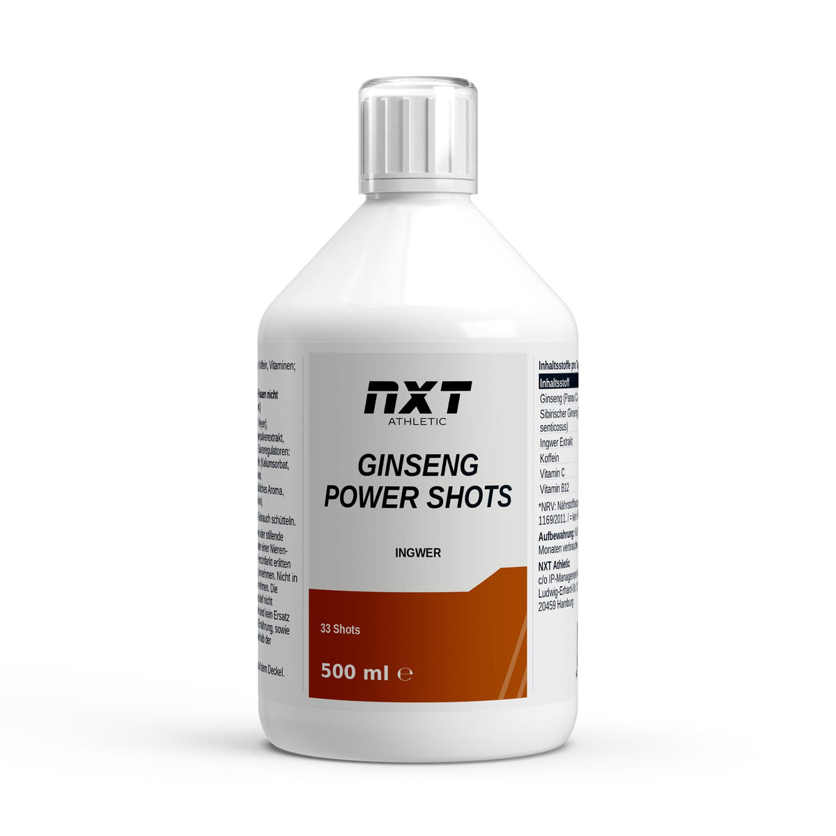 NXT Athletic Ginseng Shots – Frontansicht
