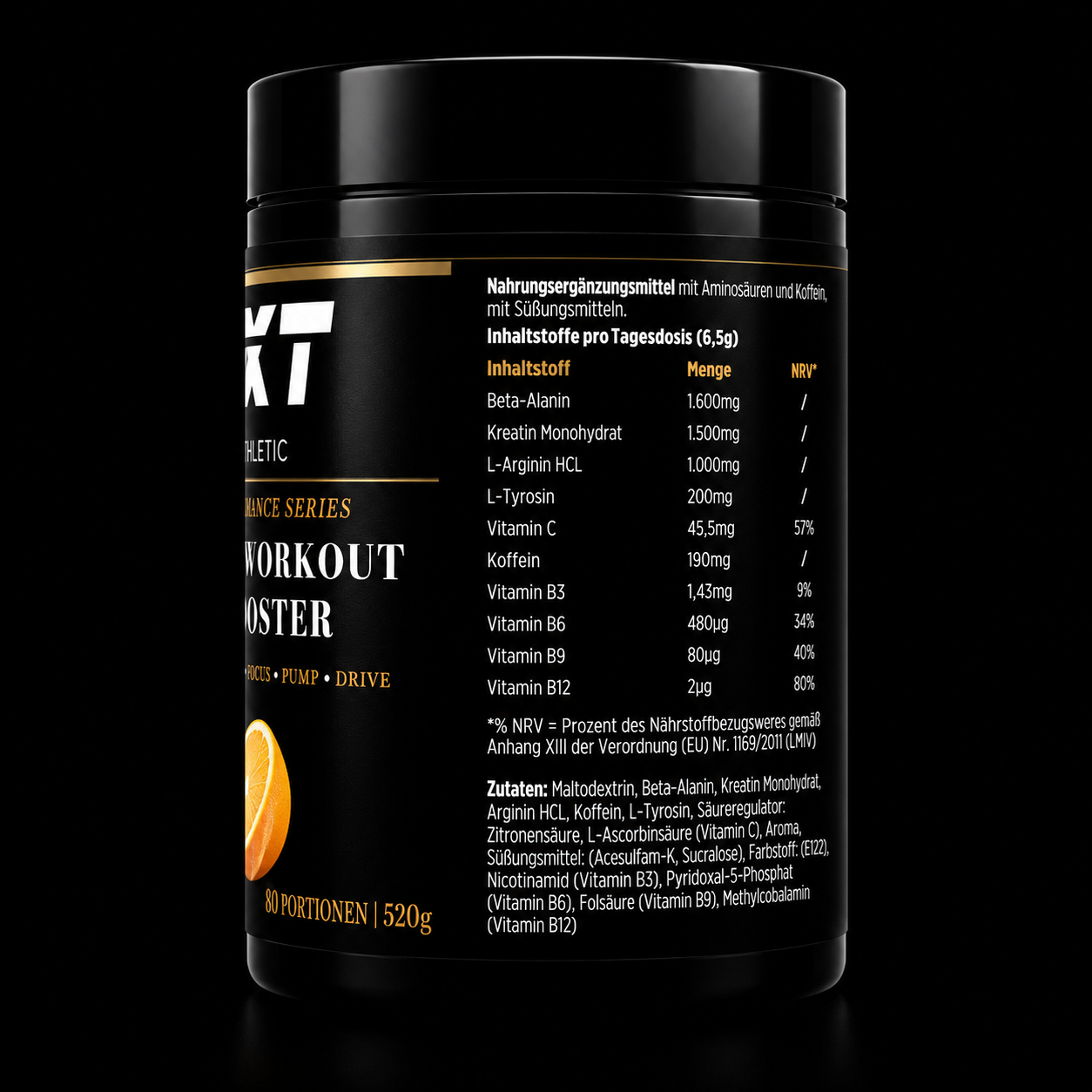 Pre-Workout Booster Orange