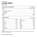 NXT Athletic Clear Whey Eistee Zitrone – Nährwerte, Aminosäuren und Zutaten
