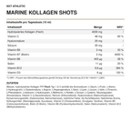 NXT Athletic Marine Kollagen Shots – Inhaltsstoffe pro Tagesdosis
