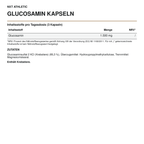 NXT Athletic Glucosamin Kapseln – Inhaltsstoffe, Mengen und Zutaten