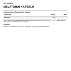 NXT Athletic Melatonin Kapseln – Inhaltsstoffe, Mengen und Zutaten