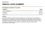 NXT Athletic Omega-3 Kids Gummies – Inhaltsstoffe, Mengen und Zutaten
