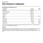 NXT Athletic Pre-Workout Himbeere – Inhaltsstoffe, Mengen und Zutaten