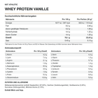 NXT Athletic Whey Protein Vanille – Nährwerte, Aminosäuren und Zutaten