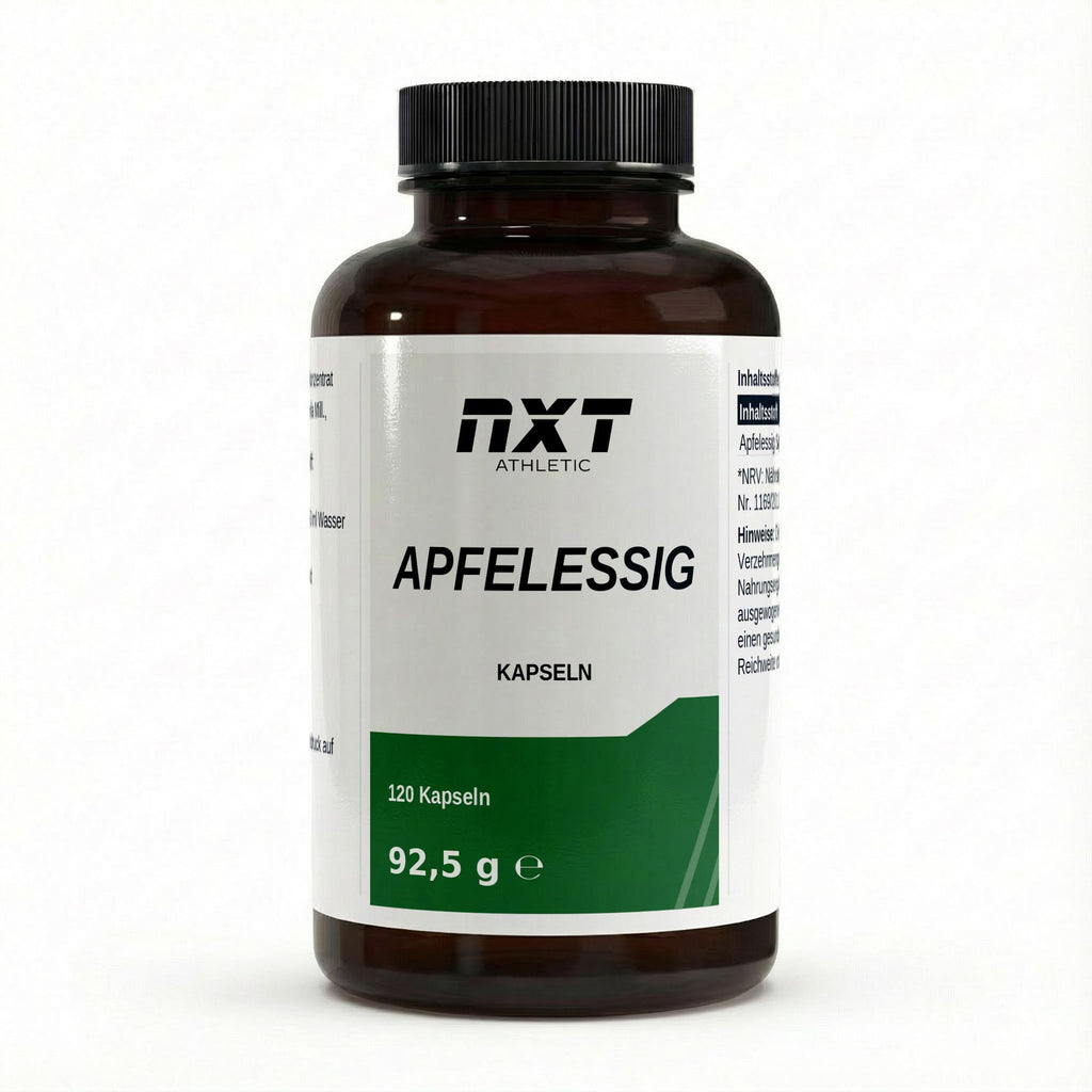 NXT Athletic Apfelessig Kapseln – Frontansicht