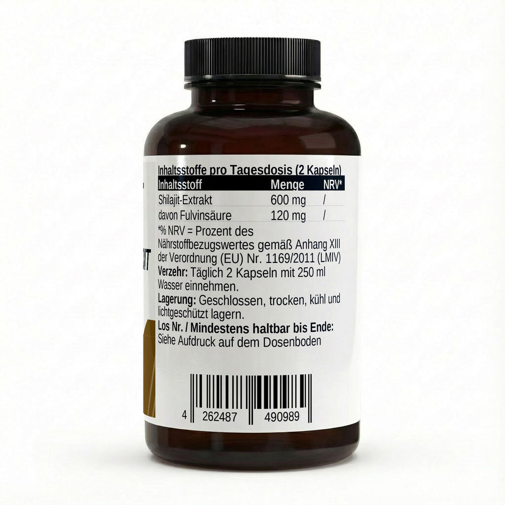 NXT Athletic Shilajit Kapseln – Inhaltsstoffe und Nährwerte